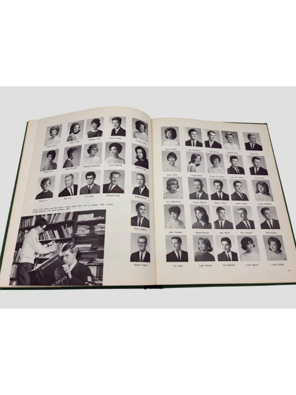 1965 Bentley High School Pioneer Yearbook Livonia Michigan Vintage School Annual